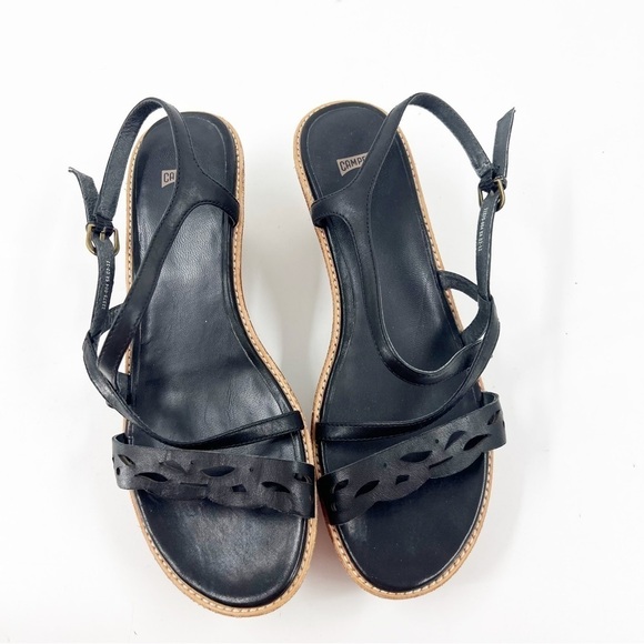 ✅ Camper Sandals SIZE 39 Damas Black Platform Strappy - Picture 7 of 9